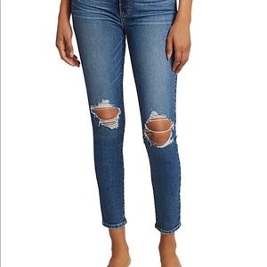 PAIGE Verdugo Ankle Skinny Jeans Size 30 Distressed Style